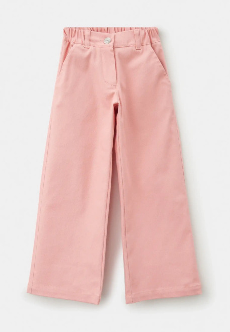Брюки Корд без заднего кармана в персиковом цвете