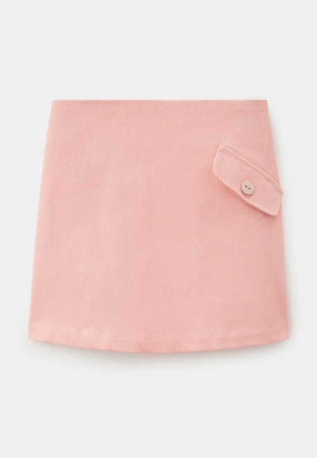 Юбка Дафни из котона в персиковом цвете