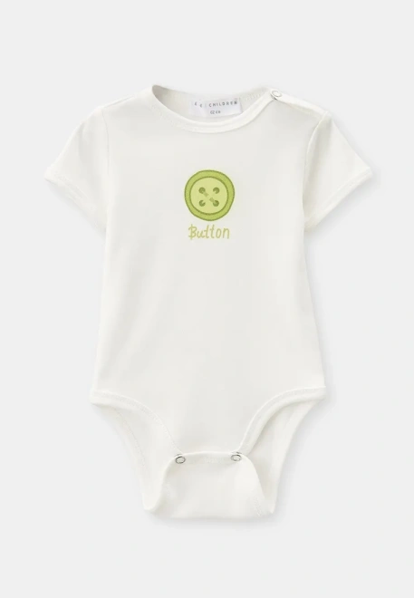 Боди с коротким рукавом на кнопках 