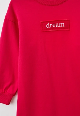 Платье длинное свободного кроя из мягчайшего футера с небольшим начесом