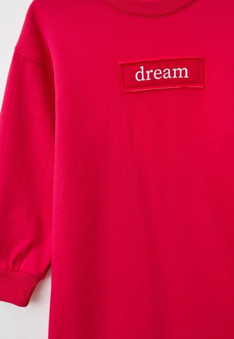 Платье длинное свободного кроя из мягчайшего футера с небольшим начесом