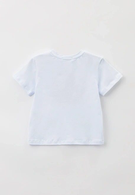 Футболка белая с рисунком в стиле кэмпинг Футболка белая с рисунком в стиле кэмпинг