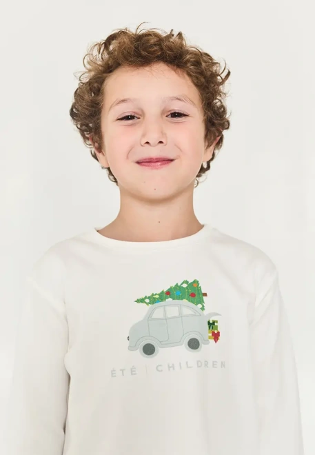 Пижама Чен с принтом для мальчиков в мятном цвете