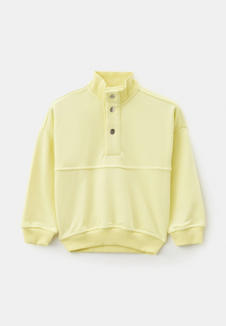 Свитшот Линк из трехнитки в лимонном цвете