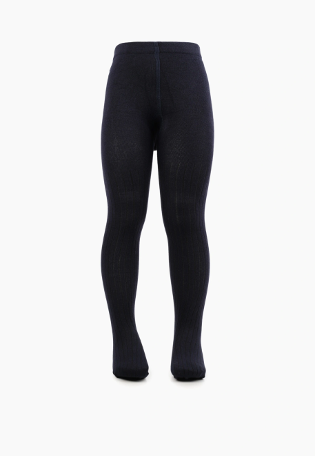 Колготки для девочек в темно-синем цвете
