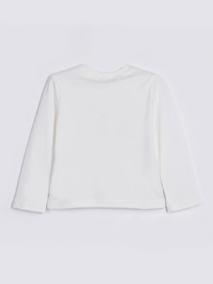 Лонгслив из хлопкового трикотажа с принтом