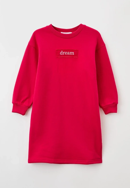 Платье длинное свободного кроя из мягчайшего футера с небольшим начесом