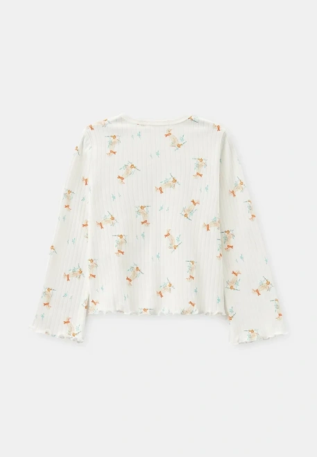 Пижама Эбигейл для девочек в молочном цвете